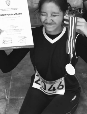 Tertarik Dengan Dunia Atletik, Naijella Andhara Adhithia Memenangkan Lomba Tolak Peluru